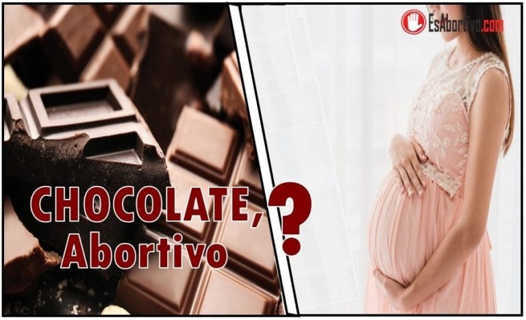 chocolate abortivo